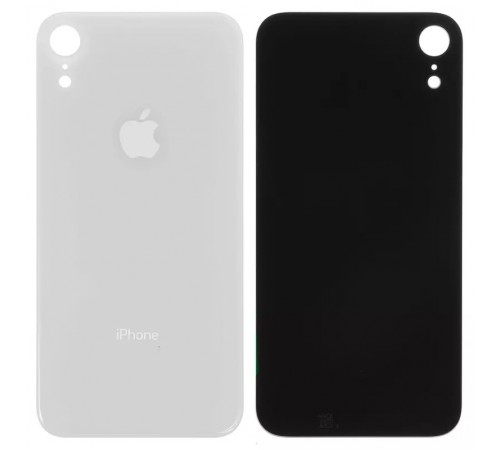 Задня панель корпусу для iPhone XR, біла, потрібно зняти скло камери, small hole