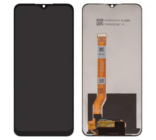 Дисплей для Realme C35, чорний, без рамки, Copy, RMX3511, 1540432188