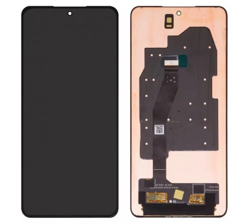 Дисплей для Xiaomi 14T, 14T Pro, чорний, без рамки, Оригінал (переклеєне скло), 2406APNFAG, 2407FPN8EG