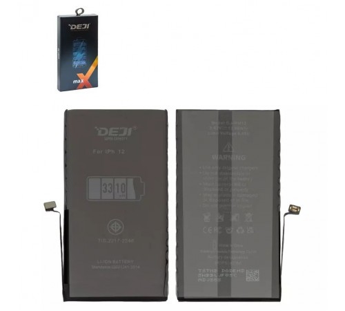 Акумулятор Deji для Apple iPhone 12, Li-ion, 3,83 В, 3310 мА·год, підвищена ємність, original IC