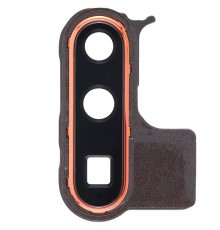 Скло камери для Huawei P30 Pro, червоне (Amber Sunrise), з рамкою