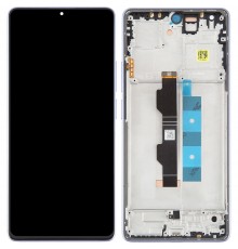 Дисплей для Xiaomi Poco M6 Pro 4G, Redmi Note 13 Pro 4G, фіолетовий (Lavender Purple), з рамкою, Copy (TFT)