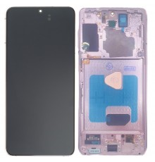 Дисплей для Samsung G996 Galaxy S21 Plus 5G, фиолетовый (Phantom Violet), с рамкой, High Copy (OLED)