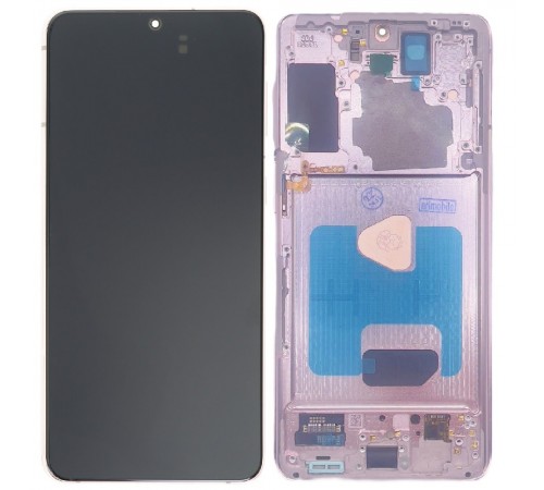 Дисплей для Samsung G996 Galaxy S21 Plus 5G, фіолетовий (Phantom Violet), з рамкою, High Copy (OLED)