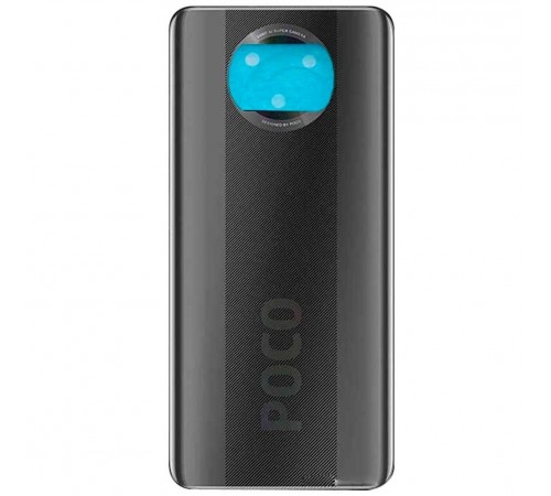 Задняя панель корпуса для Xiaomi Poco X3, серая (Shadow Grey), Copy