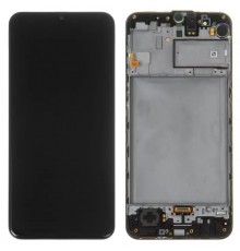 Дисплей для Samsung M315 Galaxy M31, черный, с рамкой, Original, сервисная упаковка, #GH82-22405A/GH82-22631A