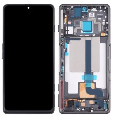 Дисплей для Xiaomi Poco F4 GT, чорний (Stealth Black), з рамкою, Copy (TFT)