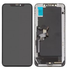 Дисплей для iPhone XS Max, чорний, з рамкою, Copy, Tianma, (TFT)