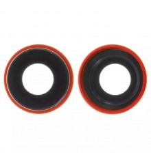 Стекло камеры для iPhone XR, красное, с рамкой