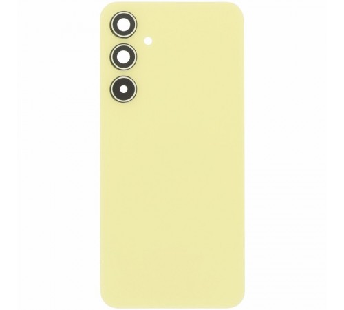 Задняя панель корпуса для Samsung A356 Galaxy A35 5G, желтая (Lemon), Copy + стекло камеры