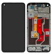 Дисплей для Oppo A36, A76, чорний, з рамкою, High Copy, PESM10, CPH2375, BV06663M-L01-MB00, AA255-BOEE, P6604H3L0-FPCA-P1.1  