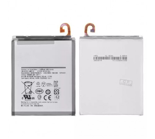 Акумулятор EB-BA750ABU N для Samsung A105F/DS Galaxy A10, A750 Galaxy A7 (2018), A750F Galaxy A7 (2018), M105F/DS Galaxy M10, Li-Polymer, 3,85 В, 3300 мАг, High Copy без логотипа