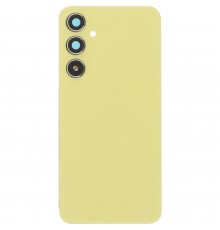 Задняя панель корпуса для Samsung A556 Galaxy A55, желтая (Lemon) + стекло камеры