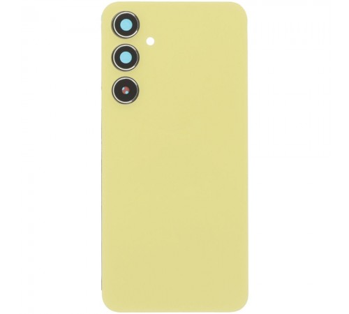 Задняя панель корпуса для Samsung A556 Galaxy A55, желтая (Lemon) + стекло камеры Задняя панель корпуса для Samsung A556 Galaxy A55, желтая (Lemon) + стекло камеры