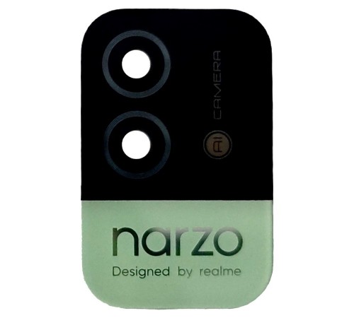 Стекло камеры для Realme Narzo 50i, зеленое (Mint Green), без рамки