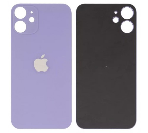 Задня панель корпусу для iPhone 12 mini, фіолетова, big hole Задня панель корпусу для iPhone 12 mini, фіолетова, big hole