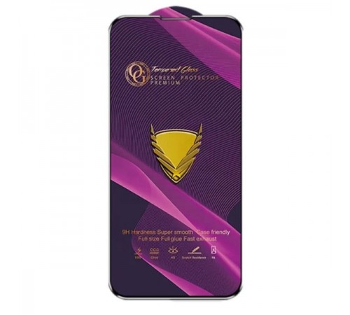 Защитное стекло для Apple iPhone XS Max, iPhone 11 Pro Max, Golden Armor OG, Full-screen Curved Privacy, Full Glue, (без упаковки), черный
