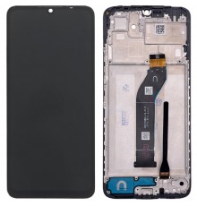 Дисплей для Xiaomi Poco C65, Redmi 13C, черный, с рамкой, Original (PRC), версия U