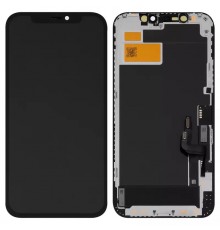 Дисплей для iPhone 12, iPhone 12 Pro, черный, с рамкой, Copy, Tianma, (TFT)