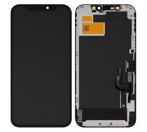 Дисплей для iPhone 12, iPhone 12 Pro, черный, с рамкой, Copy, Tianma, (TFT)