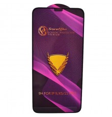 Защитное стекло для Apple iPhone X, iPhone XS, iPhone 11 Pro, Golden Armor OG, Full-screen Curved Privacy, Full Glue, (без упаковки), черный