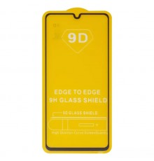 Защитное стекло для Samsung A415 Galaxy A41, совместимо с чехлом, Full Glue, (без упаковки), черный