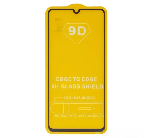 Защитное стекло для Samsung A415 Galaxy A41, совместимо с чехлом, Full Glue, (без упаковки), черный