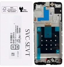 Дисплей для Samsung M556 Galaxy M55, черный, с рамкой, Original, сервисная упаковка, #GH81-25791A