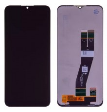 Дисплей для Samsung A037G Galaxy A03s, чорний, без рамки, Original (PRC), з чорним шлейфом, (162x72 mm)