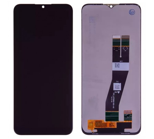 Дисплей для Samsung A037G Galaxy A03s, чорний, без рамки, Original (PRC), з чорним шлейфом, (162x72 mm)