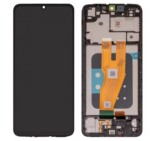 Дисплей для Samsung A055 Galaxy A05, черный, с рамкой, Original (PRC)