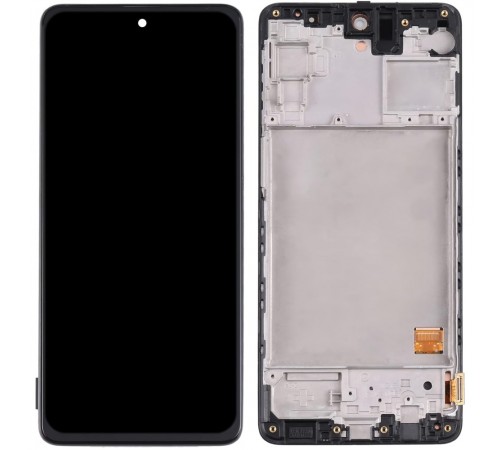 Дисплей для Samsung M317 Galaxy M31s, чорний, з рамкою, High Copy (OLED)