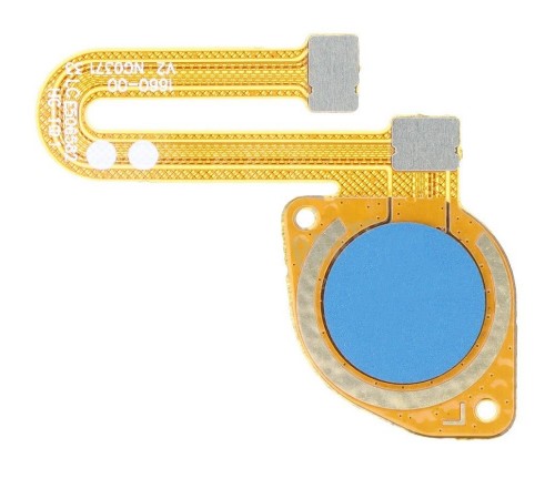 Шлейф для Motorola Moto E7i Power XT2097, сканера отпечатка пальца (Touch ID), синий (Tahiti Blue)