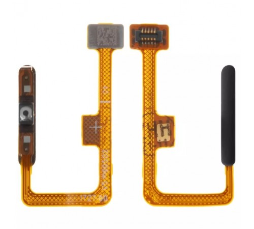 Шлейф для Xiaomi Mi 11 Lite, Mi 11 Lite 5G, Mi 11 Lite 5G NE, сканера відбитка пальця (Touch ID), чорний, M2101K9AG, boba black