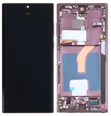 Дисплей для Samsung S908B Galaxy S22 Ultra 5G, бордовый (Burgundy), с рамкой, Original (PRC), #GH82-29021B