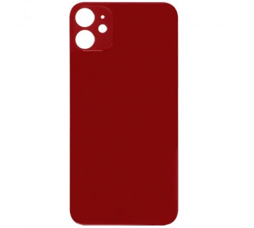 Задняя панель корпуса для iPhone 11, красная, не нужно снимать стекло камеры, Original (PRC), big hole