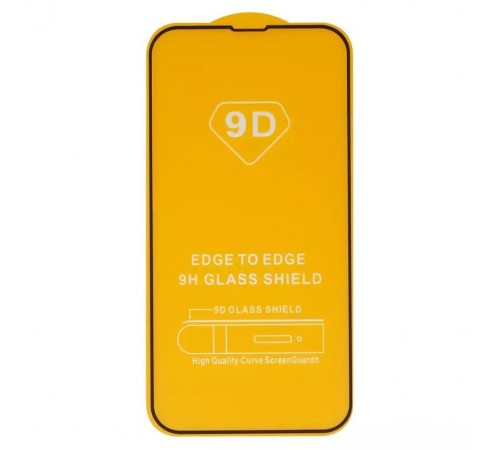 Защитное стекло для Apple iPhone 13 Pro Max, iPhone 14 Plus, совместимо с чехлом, Full Glue, (без упаковки), черный