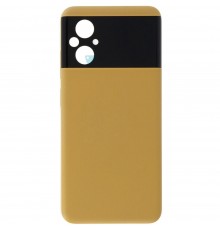 Задняя панель корпуса для Xiaomi Poco M5, желтая, Copy