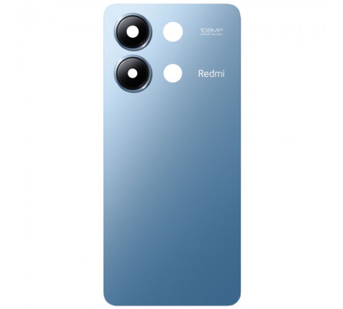 Задняя панель корпуса для Xiaomi Redmi Note 13 4G, синяя + стекло камеры Задняя панель корпуса для Xiaomi Redmi Note 13 4G, синяя + стекло камеры