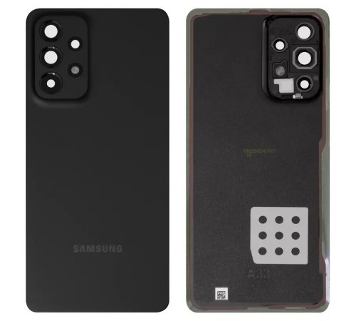 Задняя панель корпуса для Samsung A336 Galaxy A33 5G, черная + стекло камеры