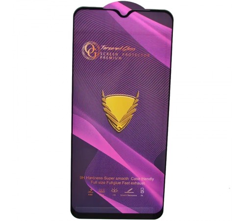 Захисне скло для Xiaomi Poco M3, Redmi 9T, 9H, Golden Armor OG, Full Glue, Full-Screen, (без упаковки), чорний