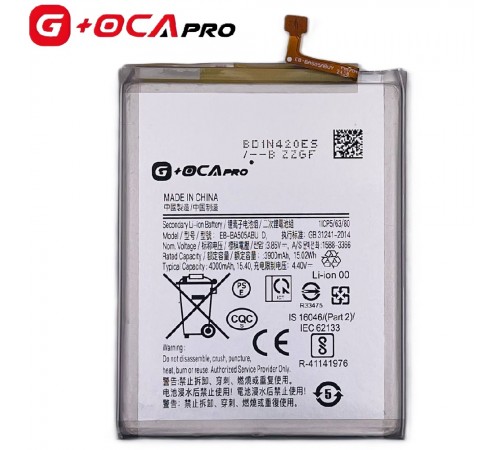 Акумулятор G+OCA Pro EB-BA505ABU/EB-BA505ABN для Samsung A205 Galaxy A20, A305F/DS Galaxy A30, A307F/DS Galaxy A30s, A505F/DS Galaxy A50, A507 Galaxy A50s, Li-ion, 3,85 В, 4000 мАг Акумулятор G+OCA Pro EB-BA505ABU/EB-BA505ABN для Samsung A205 Galaxy A20, A305F/DS Galaxy A30, A307F/DS Galaxy A30s, A505F/DS Galaxy A50, A507 Galaxy A50s, Li-ion, 3,85 В, 4000 мАг