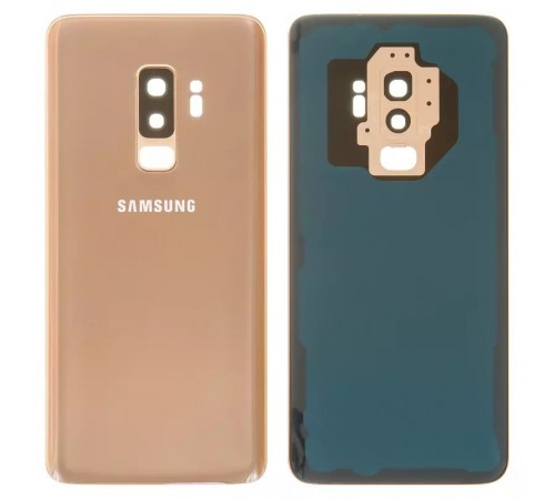Задня панель корпусу для Samsung G965F Galaxy S9 Plus, золота (Sunrise Gold) + скло камери, Original (PRC)