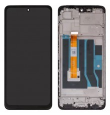 Дисплей для Realme C55, черный, с рамкой, High Copy, RMX3710, 1540452110