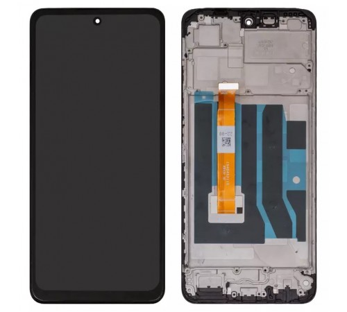 Дисплей для Realme C55, чорний, з рамкою, High Copy, RMX3710, 1540452110