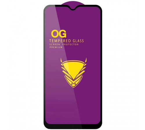 Защитное стекло для Samsung M205F/DS Galaxy M20, совместимо с чехлом, Full Glue, (без упаковки), черный