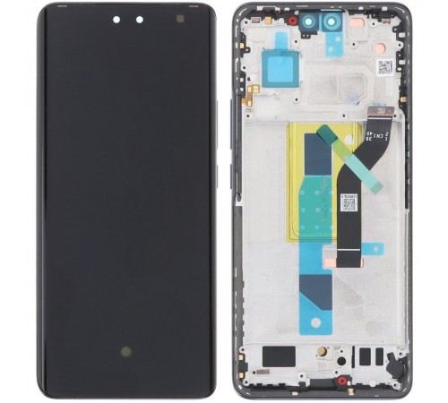 Дисплей для Xiaomi 13 Lite, Civi 2, чорний, з рамкою, Original (PRC) (переклеєне скло)