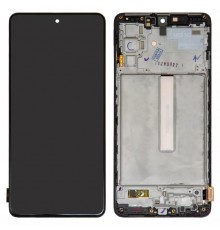 Дисплей для Samsung M526 Galaxy M52, черный, с рамкой, Original (PRC)