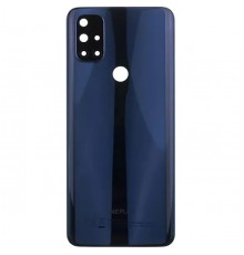 Задняя панель корпуса для OnePlus Nord N10 5G, синяя (Midnight Ice) + стекло камеры
