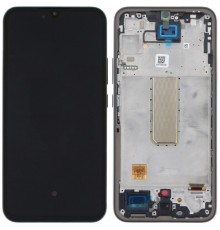 Дисплей для Samsung A346 Galaxy A34 5G, черный (Graphite), с рамкой, Сopy (TFT)